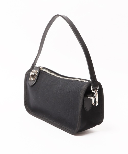 sita parantica（シータパランティカ）の「sita parantica/シータ パランティカ CANVAS×LEATHER CLUTCH BAG クラッチバッグ ハンドバッグ ミニバッグ（ハンドバッグ・レディース・ブラック/ダークブラウン/カーキ/レッド・FREE）」の2枚目の写真