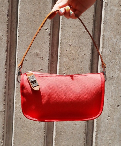 sita parantica（シータパランティカ）の「sita parantica/シータ パランティカ CANVAS×LEATHER CLUTCH BAG クラッチバッグ ハンドバッグ ミニバッグ（ハンドバッグ・レディース・ブラック/ダークブラウン/カーキ/レッド・FREE）」の21枚目の写真