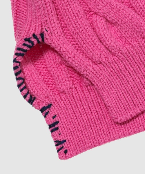 MARNI(マルニ)の「V NECK VEST/ツイステッドウールベスト(ベスト・レディース・ピンク・36)」の3枚目の写真