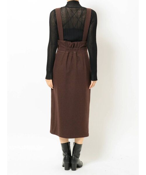 MURUA（ムルーア）の「フロントジップタイトジャンスカ（ジャンパースカート・レディース・ブラック/ブラウン/カーキ・1/2）」の13枚目の写真