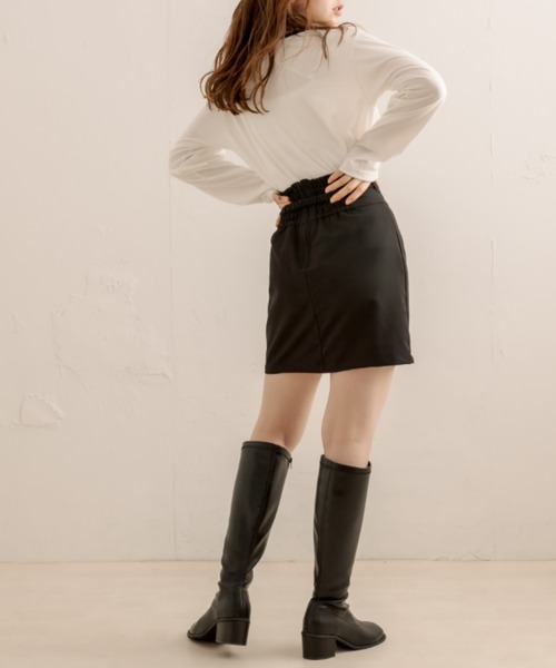 OLIVE des OLIVE（オリーブデオリーブ）の「【WEB限定カラー有】ビットベルト付きタイトミニスカート（スカート・レディース・ブラウン/ダークブラウン/グレー/スミクロ/ブラック・FREE）」の19枚目の写真