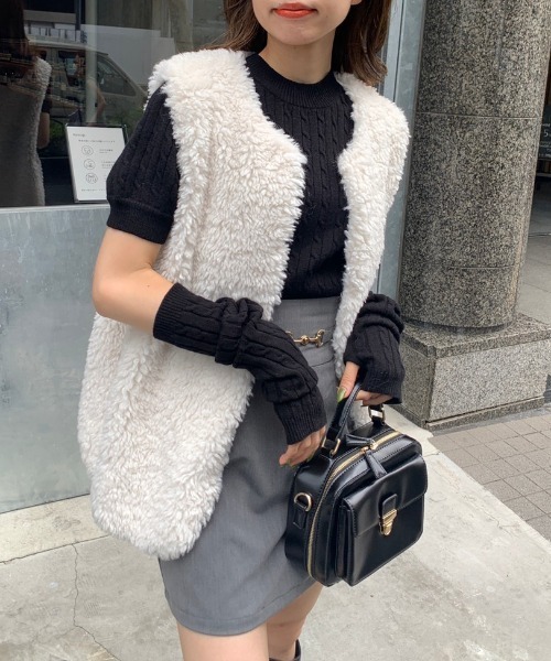 OLIVE des OLIVE（オリーブデオリーブ）の「【WEB限定カラー有】ビットベルト付きタイトミニスカート（スカート・レディース・ブラウン/ダークブラウン/グレー/スミクロ/ブラック・FREE）」の10枚目の写真