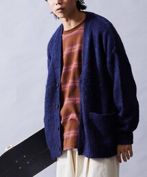 FREAK'S STORE | WEB限定 ビッグシルエット モヘヤタッチ シャギーニット ルーズカーディガン/セーター(カーディガン/ボレロ)