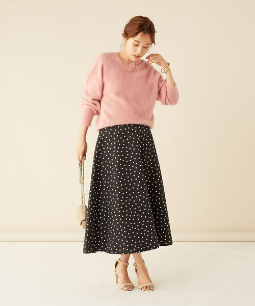 NOLLEY'S - カシミヤ混♡ヘアリーＶネックプルオーバーニット NOLLEY'S（ノーリーズ）の「“ジェンヌコレクションコラボ