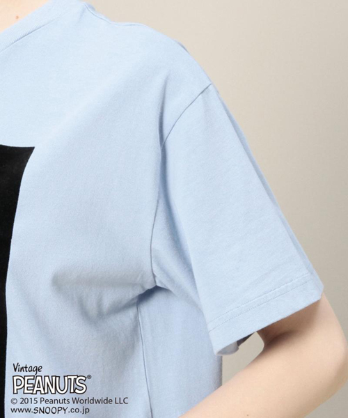 ROSE BUD（ローズバッド）の「(PEANUTS X ROSE BUD) LCTT-15164 FLOCK PRINT LCTT-15164 FLOCK PRINT C/N S/S-T（Tシャツ/カットソー・レディース・ホワイト/ブルー・ONE SIZE）」の19枚目の写真