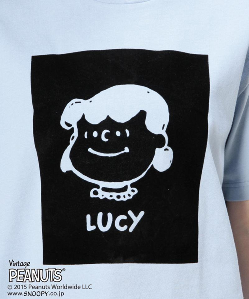 ROSE BUD（ローズバッド）の「(PEANUTS X ROSE BUD) LCTT-15164 FLOCK PRINT LCTT-15164 FLOCK PRINT C/N S/S-T（Tシャツ/カットソー・レディース・ホワイト/ブルー・ONE SIZE）」の18枚目の写真