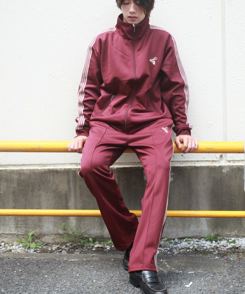 WESTSEA(ウエストシー)の「サイドライン ジャージセットアップ(ジャージ・メンズ・ブルー/ワイン/ブラック/グリーン・L/M)」の4枚目の写真