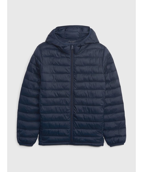 GAP(ギャップ)の「リサイクル素材100% 軽量パファージャケット (キッズ)(ダウンジャケット/コート・キッズ・ブラウン/ネイビー/ブラック/カーキ・XS/S/M/XXL/L/XL)」の4枚目の写真