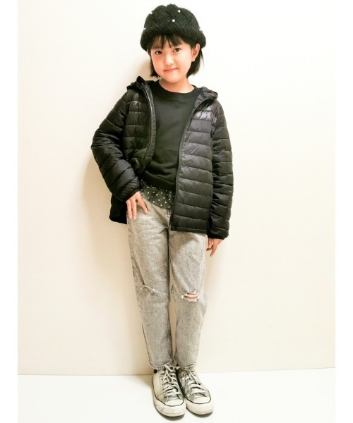 GAP(ギャップ)の「リサイクル素材100% 軽量パファージャケット (キッズ)(ダウンジャケット/コート・キッズ・ブラウン/ネイビー/ブラック/カーキ・XS/S/M/XXL/L/XL)」の11枚目の写真
