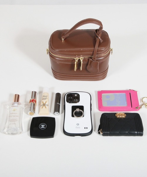 Julia Boutique（ジュリアブティック）の「2WAYバニティバッグ/22575（ハンドバッグ・レディース・ブラック/ブラウン・ONE）」の13枚目の写真