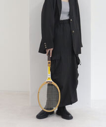 onulsoha | ストライプカーゴロングスカート(スカート)