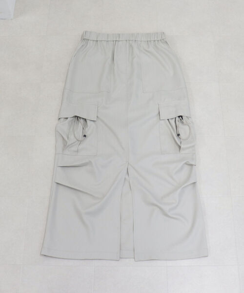 onulsoha（オヌルソハ）の「ストライプカーゴロングスカート（スカート・レディース・ベージュ系その他/ブラック系その他・38）」の19枚目の写真