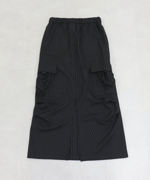 onulsoha（オヌルソハ）の「ストライプカーゴロングスカート（スカート・レディース・ベージュ系その他/ブラック系その他・38）」の20枚目の写真