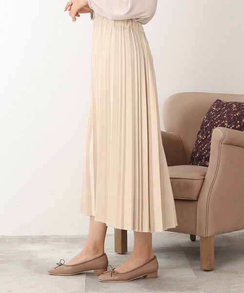 DRESKIP（ドレスキップ）の「◆ランダムプリーツスカート（スカート・レディース・オフホワイト/サンドベージュ/マスタード・02/03/04）」の4枚目の写真