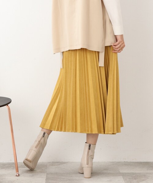 DRESKIP（ドレスキップ）の「◆ランダムプリーツスカート（スカート・レディース・オフホワイト/サンドベージュ/マスタード・02/03/04）」の22枚目の写真
