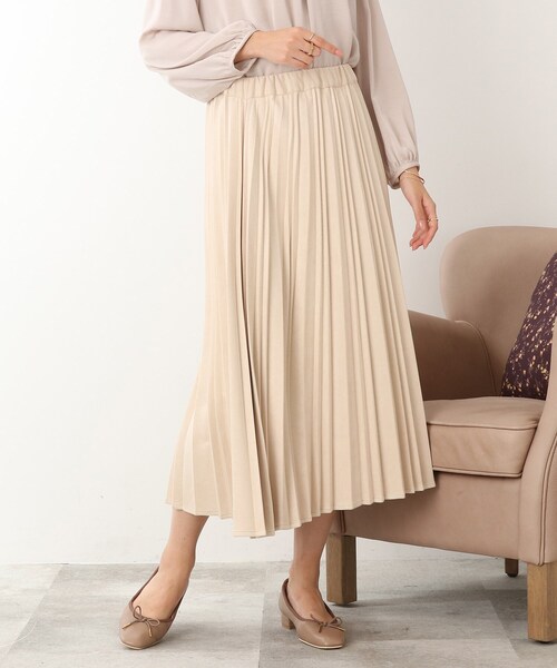 DRESKIP（ドレスキップ）の「◆ランダムプリーツスカート（スカート・レディース・オフホワイト/サンドベージュ/マスタード・02/03/04）」の17枚目の写真