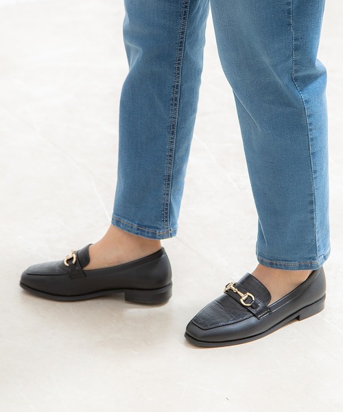 Honeys（ハニーズ）の「ビット付ローファー（ローファー・レディース・ブラック系その他/ブラック/ダークブラウン/アイボリー・L/LL/M/S）」の14枚目の写真