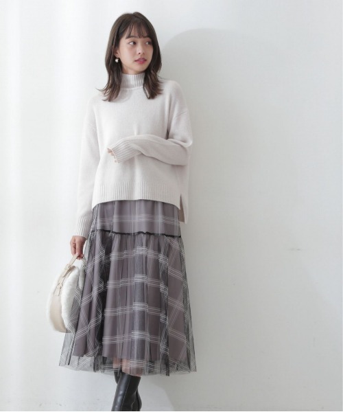 PROPORTION BODY DRESSING（プロポーションボディドレッシング）の「【美人百花11月号タイアップ 休井美郷さん着用商品】＜Ｅ＞アソートチュールスカート / 1212227001（スカート・レディース・ブラック系その他/ホワイト系その他・SMALL/MEDIUM）」の9枚目の写真