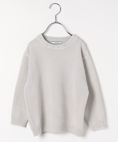 BAYFLOW(ベイフロー)の「【お家で洗える】アラエルモールニット(KIDS)(ニット/セーター・キッズ・ホワイト/イエロー/ブルー/ピンク/ブラウン/パープル・110cm/120cm/130cm/140cm)」の11枚目の写真