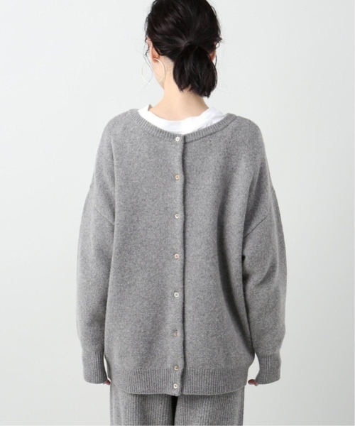 [美品] journal standard relumeケーブル編みカーディガン 追加8》クロシェラインVネックカーディガン（カーディガン
