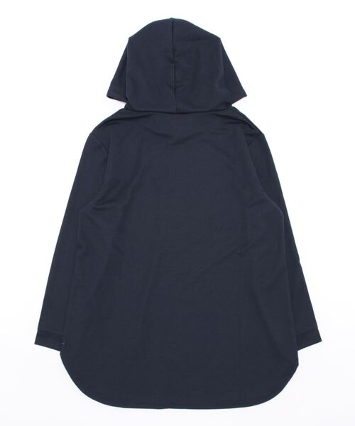 MB mint breeze(エムビーミントブリーズ)の「【M~5L 大きいサイズ】ラウンドヘム チュニック丈 パーカー(Tシャツ/カットソー・レディース・ピンク/ネイビー/クリーム・LL/L/5L/3L/4L/M)」の21枚目の写真