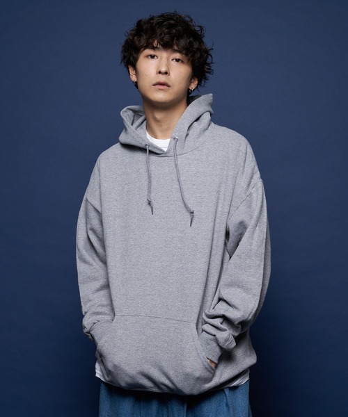 JERZEES（ジャージーズ）の「JERZEES-裏起毛プルパーカー（パーカー・メンズ・ホワイト/ブラック/グレー/ネイビー・M/L/XL）」の3枚目の写真