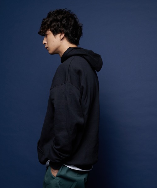 JERZEES（ジャージーズ）の「JERZEES-裏起毛プルパーカー（パーカー・メンズ・ホワイト/ブラック/グレー/ネイビー・M/L/XL）」の14枚目の写真