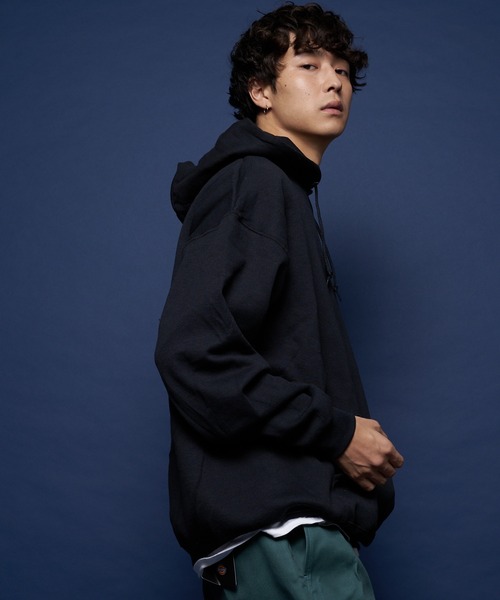 JERZEES（ジャージーズ）の「JERZEES-裏起毛プルパーカー（パーカー・メンズ・ホワイト/ブラック/グレー/ネイビー・M/L/XL）」の15枚目の写真