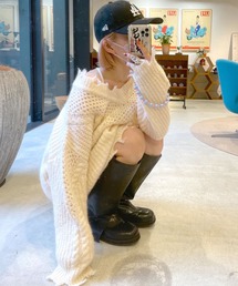 Alley by w closet | 【2WAY】【Alley】メッシュダメージニットプルオーバー(ニット/セーター)