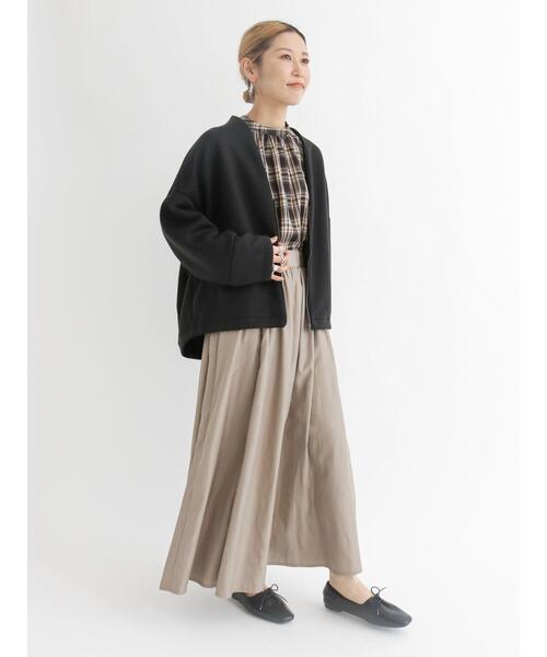 Samansa Mos2 blue（サマンサモスモスブルー）の「フレアロングスカート（スカート・レディース・ブラック/カーキ/モカ・ﾌﾘ-）」の22枚目の写真