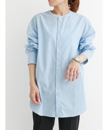 柄アソートノーカラーシャツ