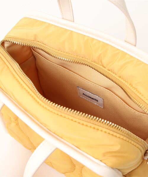 ACCOMMODE（アコモデ）の「バイカラーキルティングショルダーバッグ（ショルダーバッグ・レディース・イエロー/カーキ/アイボリー・FREE）」の12枚目の写真