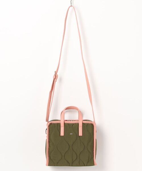 ACCOMMODE（アコモデ）の「バイカラーキルティングショルダーバッグ（ショルダーバッグ・レディース・イエロー/カーキ/アイボリー・FREE）」の13枚目の写真