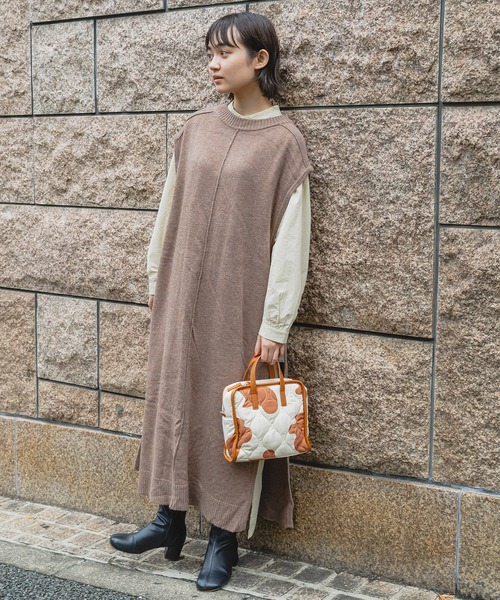 ACCOMMODE（アコモデ）の「バイカラーキルティングショルダーバッグ（ショルダーバッグ・レディース・イエロー/カーキ/アイボリー・FREE）」の20枚目の写真