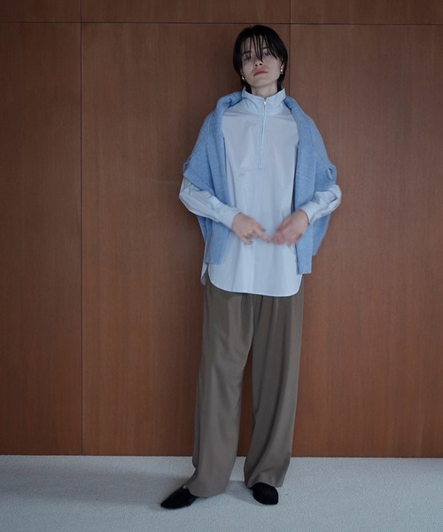 CLANE(クラネ)の「BASIC TUCK PANTS(その他パンツ・レディース・ボルドー/ベージュ/アイボリー/ブラック・0/1/2)」の19枚目の写真