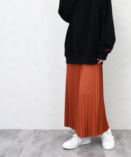 Per sist ence(パーシエンス)の「Per sist ence/パーシエンス ポンチプリーツスカート(スカート・レディース・ブラック/アイボリー/パープル/オレンジ・FREE)」の6枚目の写真