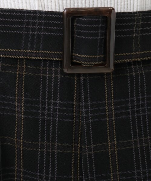 DRESKIP（ドレスキップ）の「◆【センタープレス入りですっきり】両面起毛チェックアソート ワイドパンツ（その他パンツ・レディース・グレー系その他2/ブラック系1/ネイビー系1/ブラック・03/02）」の15枚目の写真