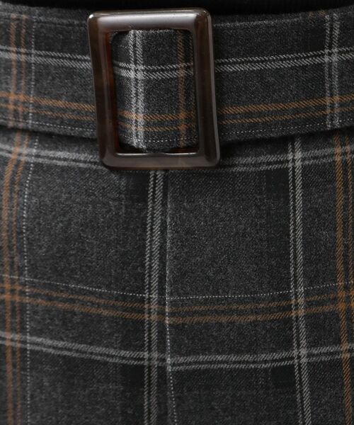 DRESKIP（ドレスキップ）の「◆【センタープレス入りですっきり】両面起毛チェックアソート ワイドパンツ（その他パンツ・レディース・グレー系その他2/ブラック系1/ネイビー系1/ブラック・03/02）」の21枚目の写真