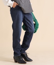 n'OrLABEL（ノアールレーベル）の「【機能素材】『裏ベロアデニムレギパン』（デニムパンツ）」