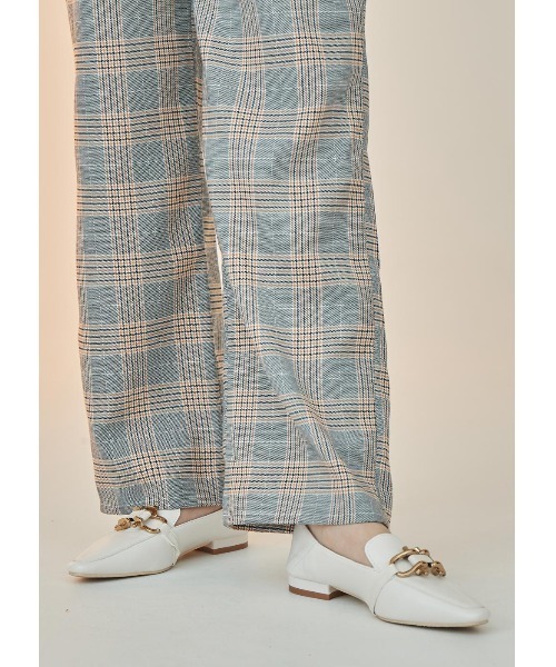 N WITH.(エヌウィズ)の「チェック柄ストレートパンツ(その他パンツ・レディース・ブラウン/グレー・FREE)」の16枚目の写真
