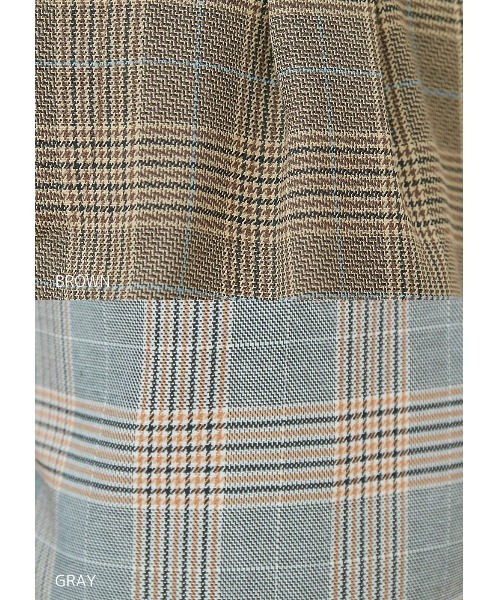 N WITH.(エヌウィズ)の「チェック柄ストレートパンツ(その他パンツ・レディース・ブラウン/グレー・FREE)」の19枚目の写真