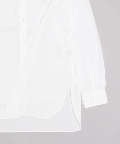 SETTO（セット）の「ギザコットンノーカラーシャツ（シャツ/ブラウス・メンズ・ブラック/ホワイト・S/M）」の4枚目の写真