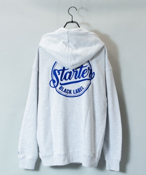 STARTER（スターター）の「JE-STARTER.ハーフジップ裏毛パーカー（パーカー・メンズ・ホワイト/ブラック/グリーン/マスタード・XL/M）」の5枚目の写真