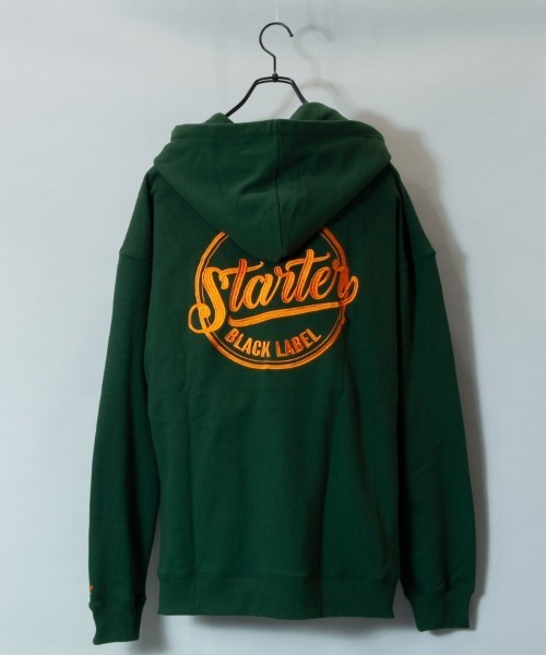 STARTER（スターター）の「JE-STARTER.ハーフジップ裏毛パーカー（パーカー・メンズ・ホワイト/ブラック/グリーン/マスタード・XL/M）」の7枚目の写真