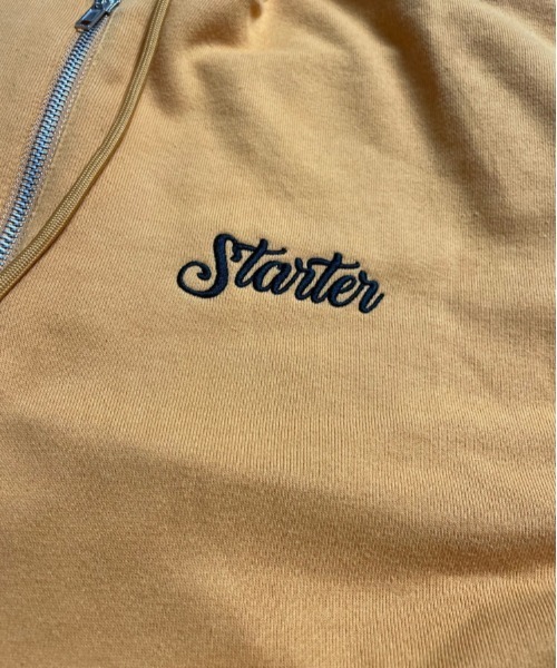 STARTER（スターター）の「JE-STARTER.ハーフジップ裏毛パーカー（パーカー・メンズ・ホワイト/ブラック/グリーン/マスタード・XL/M）」の10枚目の写真