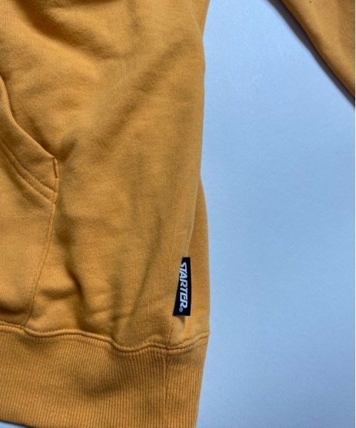 STARTER（スターター）の「JE-STARTER.ハーフジップ裏毛パーカー（パーカー・メンズ・ホワイト/ブラック/グリーン/マスタード・XL/M）」の13枚目の写真