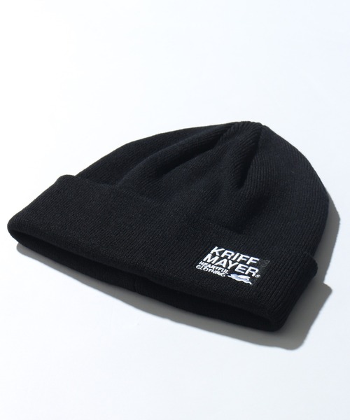 KRIFF MAYER(クリフメイヤー)の「【KRIFF MAYER/クリフメイヤー】ワンポイント刺繍ニットワッチ/ビーニー(ニットキャップ/ビーニー・メンズ・ライトブラウン/ブラック/カーキ/ベージュ/ダークブラウン・FREE)」の12枚目の写真