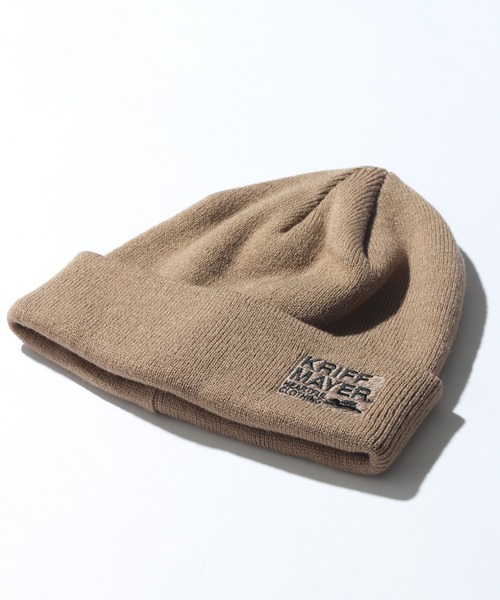 KRIFF MAYER(クリフメイヤー)の「【KRIFF MAYER/クリフメイヤー】ワンポイント刺繍ニットワッチ/ビーニー(ニットキャップ/ビーニー・メンズ・ライトブラウン/ブラック/カーキ/ベージュ/ダークブラウン・FREE)」の16枚目の写真