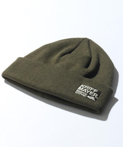 KRIFF MAYER(クリフメイヤー)の「【KRIFF MAYER/クリフメイヤー】ワンポイント刺繍ニットワッチ/ビーニー(ニットキャップ/ビーニー・メンズ・ライトブラウン/ブラック/カーキ/ベージュ/ダークブラウン・FREE)」の17枚目の写真