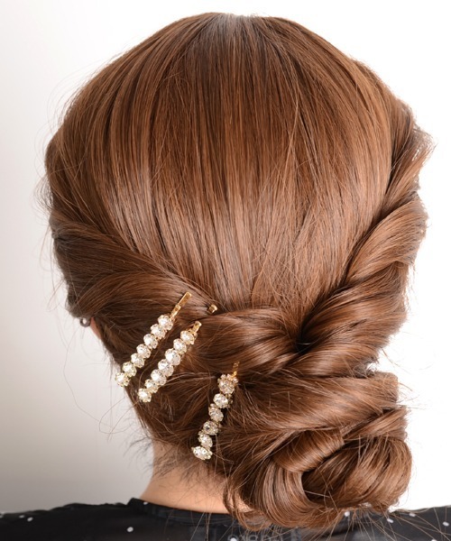 Mayree(メイリー)の「【float】キラキラ ビジュー ゴールド シルバー ヘアピン【3本セット】(ヘアピン・レディース・ゴールド/シルバー/ゴールド系/シルバー系・FREE)」の9枚目の写真